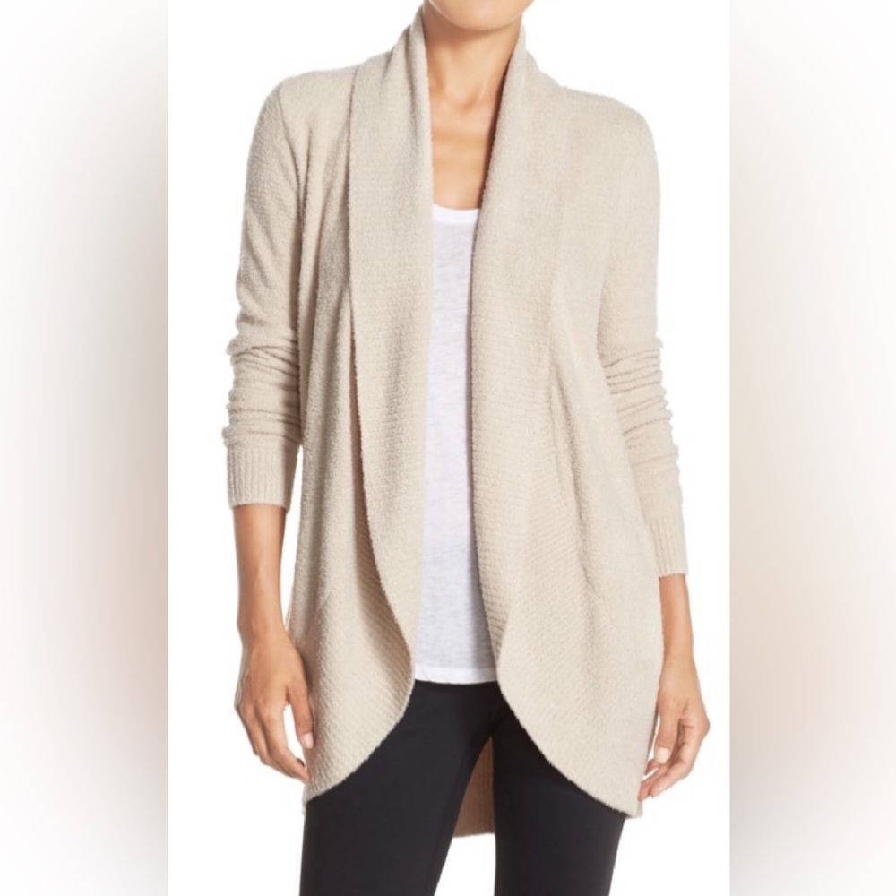 Barefoot dreams circle cardigan in stone